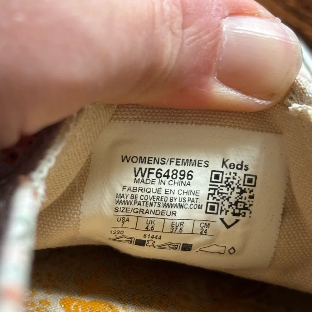 MISMATCHED Keds x Rifle Paper Co Double Decker Meadow Sneaker, size 7/7.5